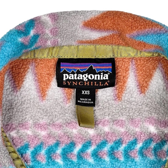 Patagonia Synchilla Laughing Waters Snap-T Pullover Fleece Size XXS - Picture 4 of 10